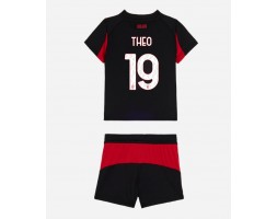 AC Milan Theo Hernandez #19 Domáci Detský futbalový dres 2025-26 Krátky Rukáv (+ trenírky)